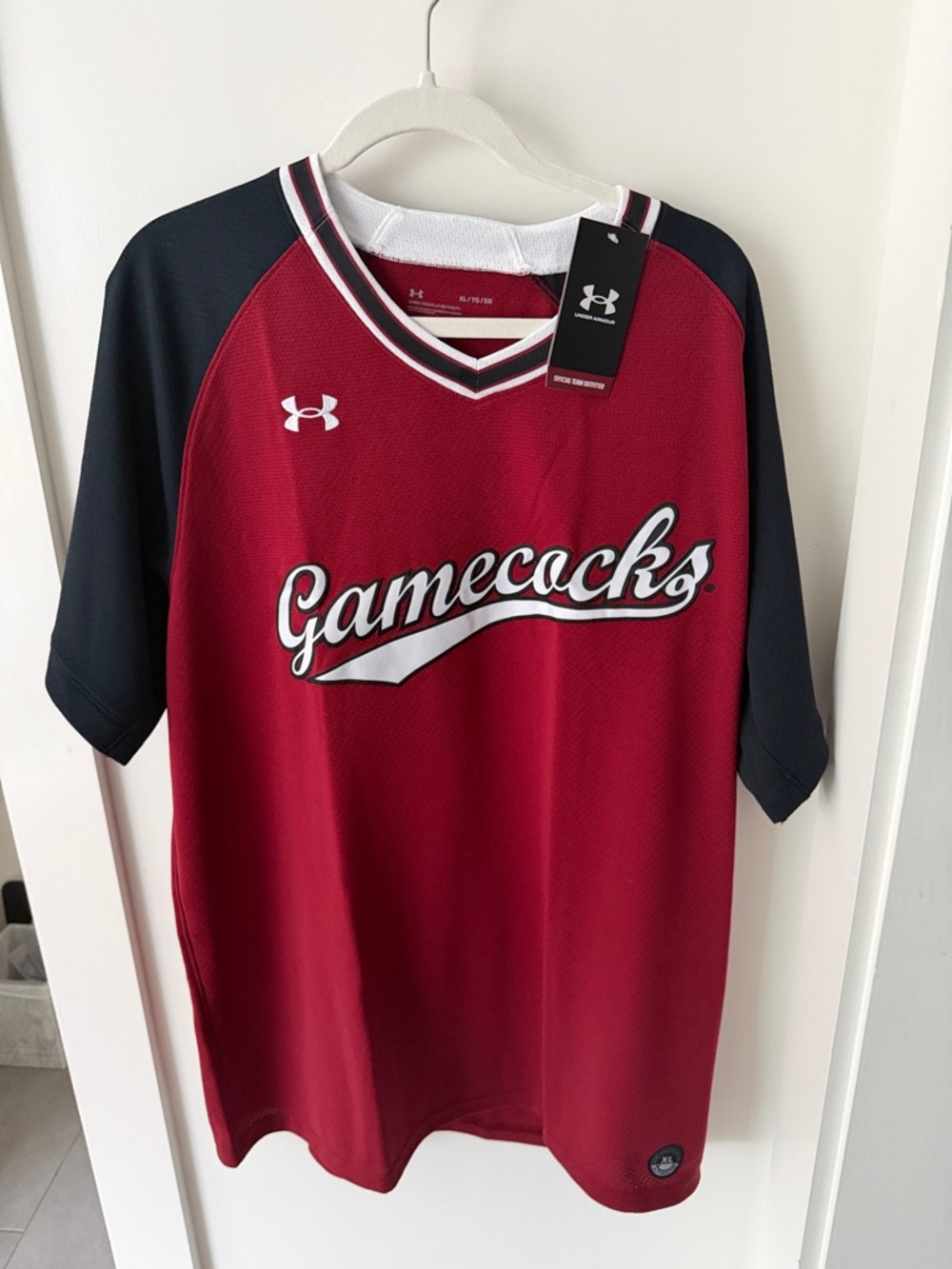 Under Armour Gamecocks Short Sleeve Jersey - Maroon, Black & White